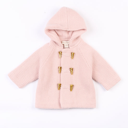 Basile thick hooded coat - Pink