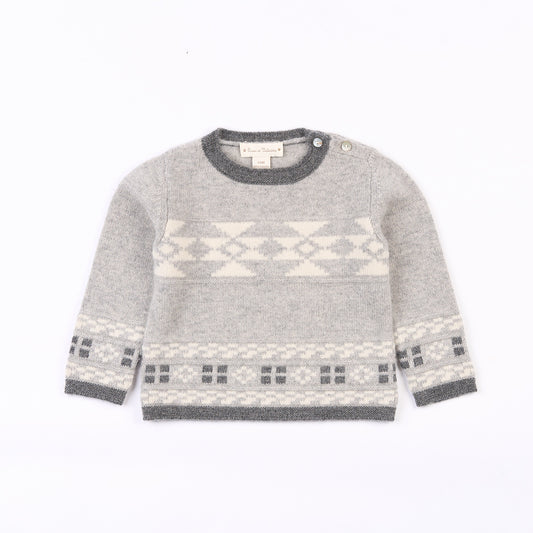 Clément jacquard pullover - Grey