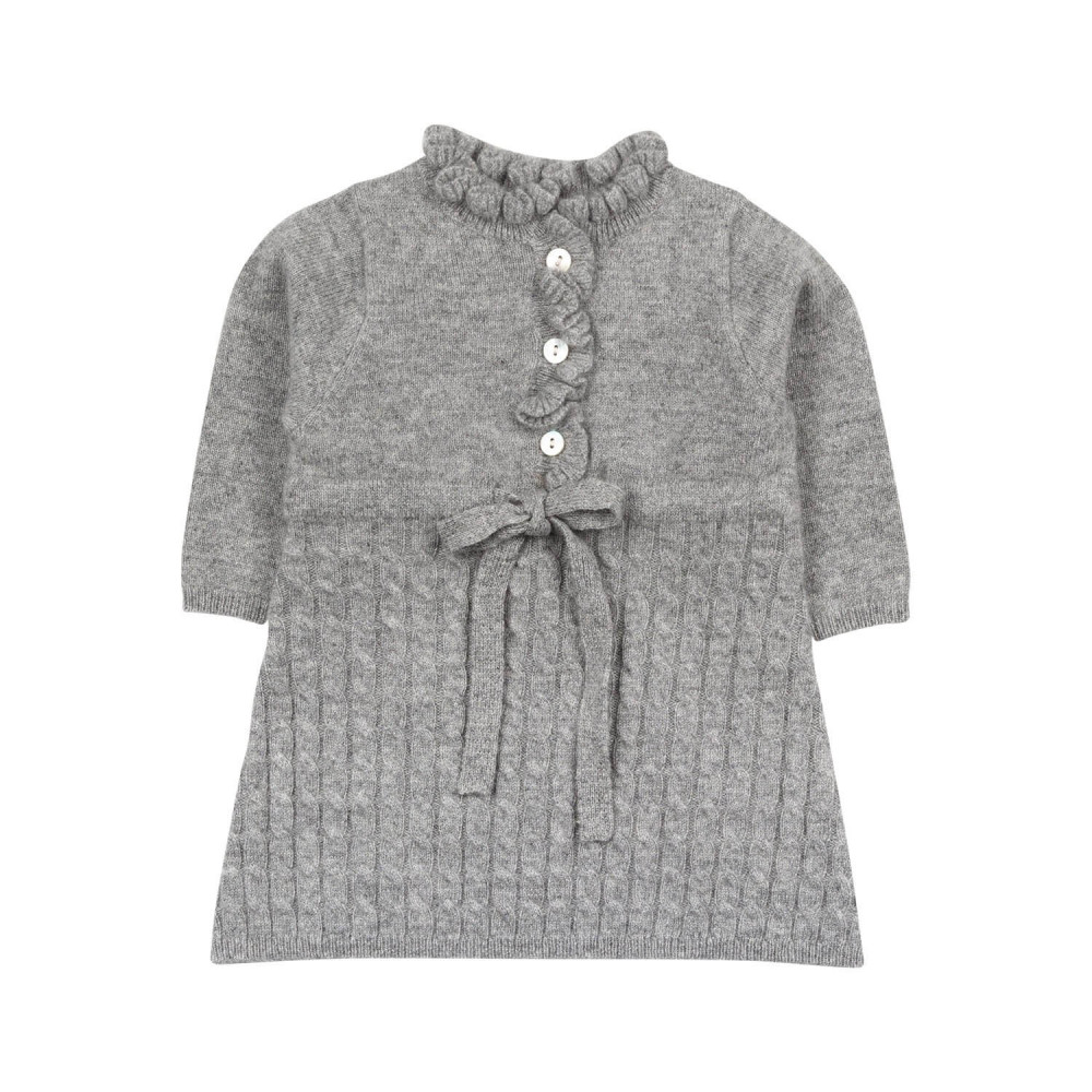 Cable knit dress Bianca - Grey