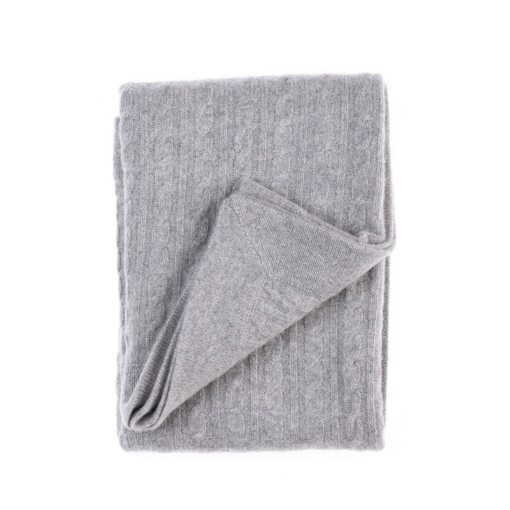 Twisted blanket Elliot - Grey