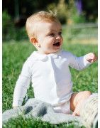 Bodysuits and pyjamas in cotton cashmere - Baby Girl