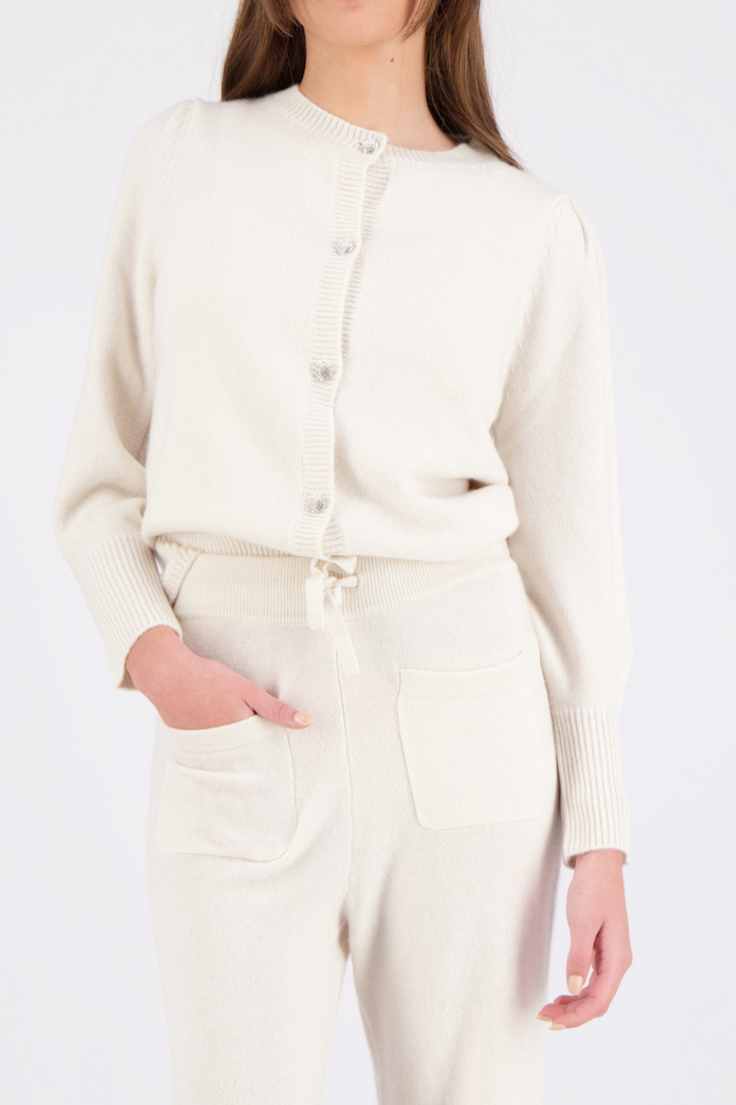 Ares Cashmere Cardigan - Off white