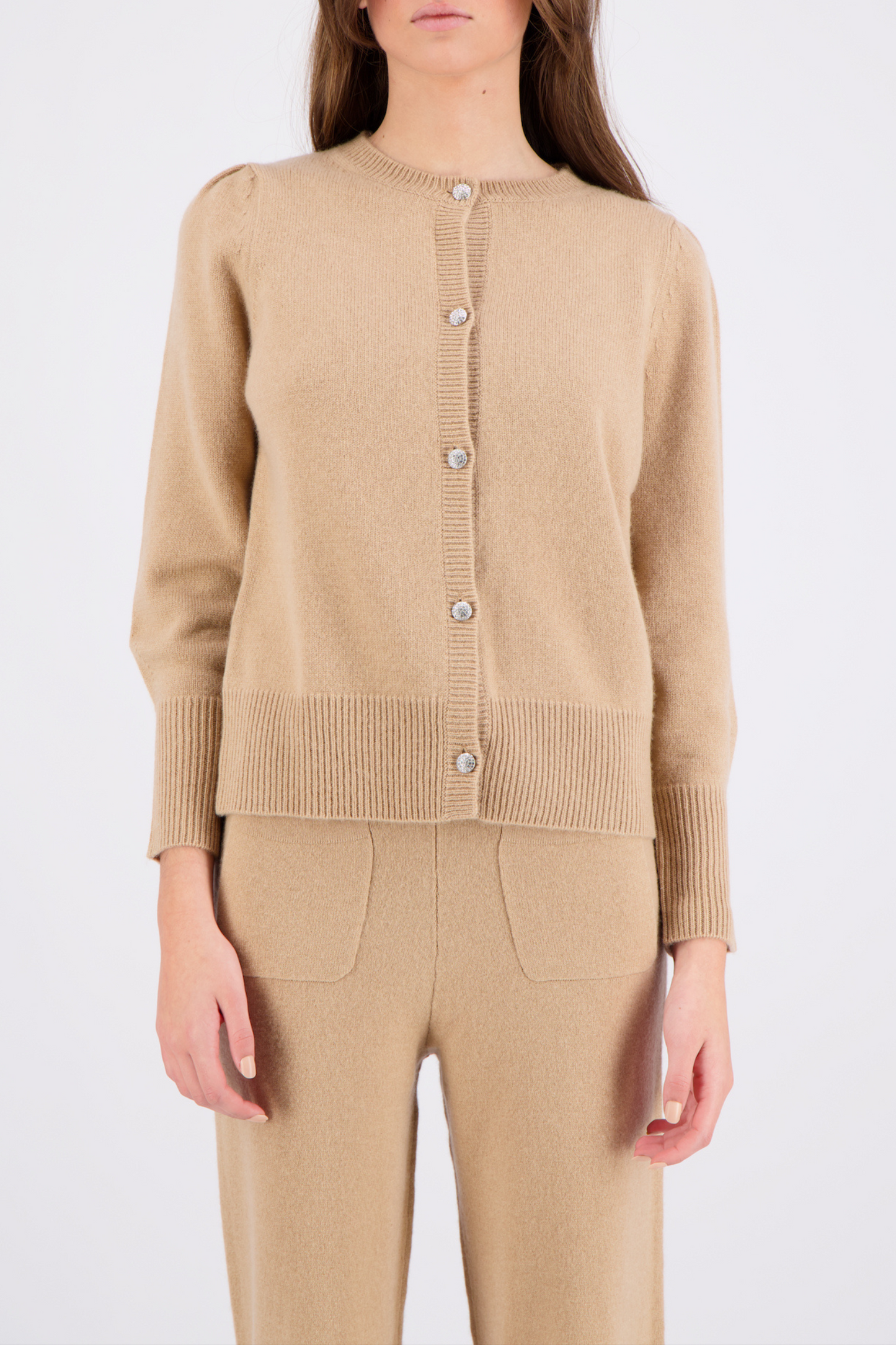 Ares cashmere cardigan - Honey