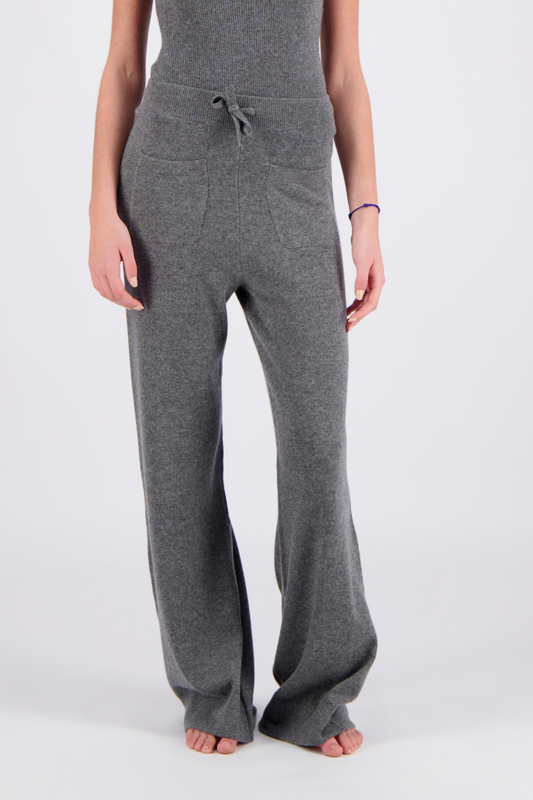 Cashmere flare pants - WOMAN - Dark grey