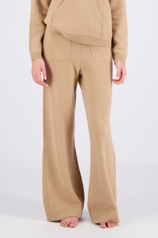 Cashmere flare pants - WOMAN - Honey