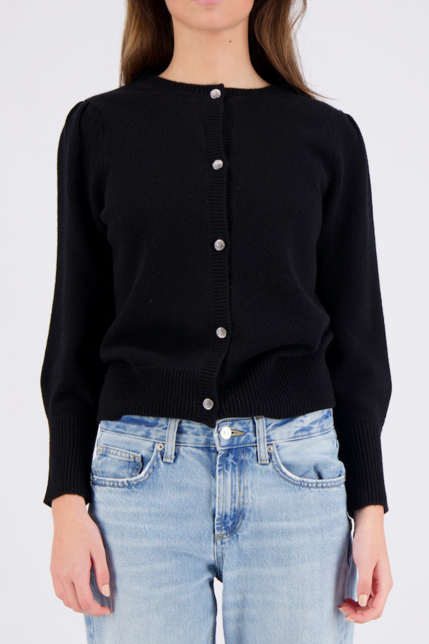 Ares Cashmere Cardigan - Black