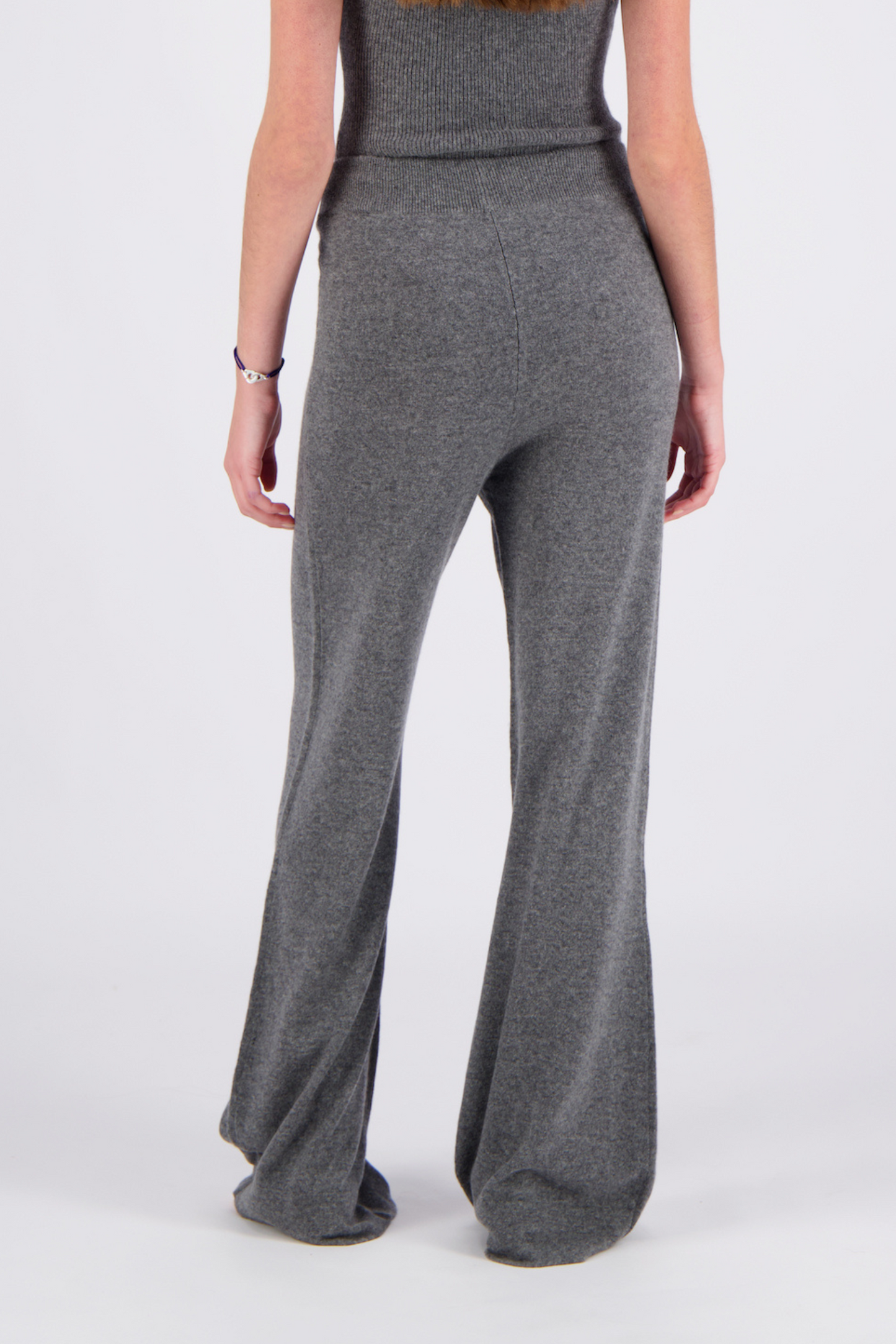 Cashmere flare pants - WOMAN - Dark grey