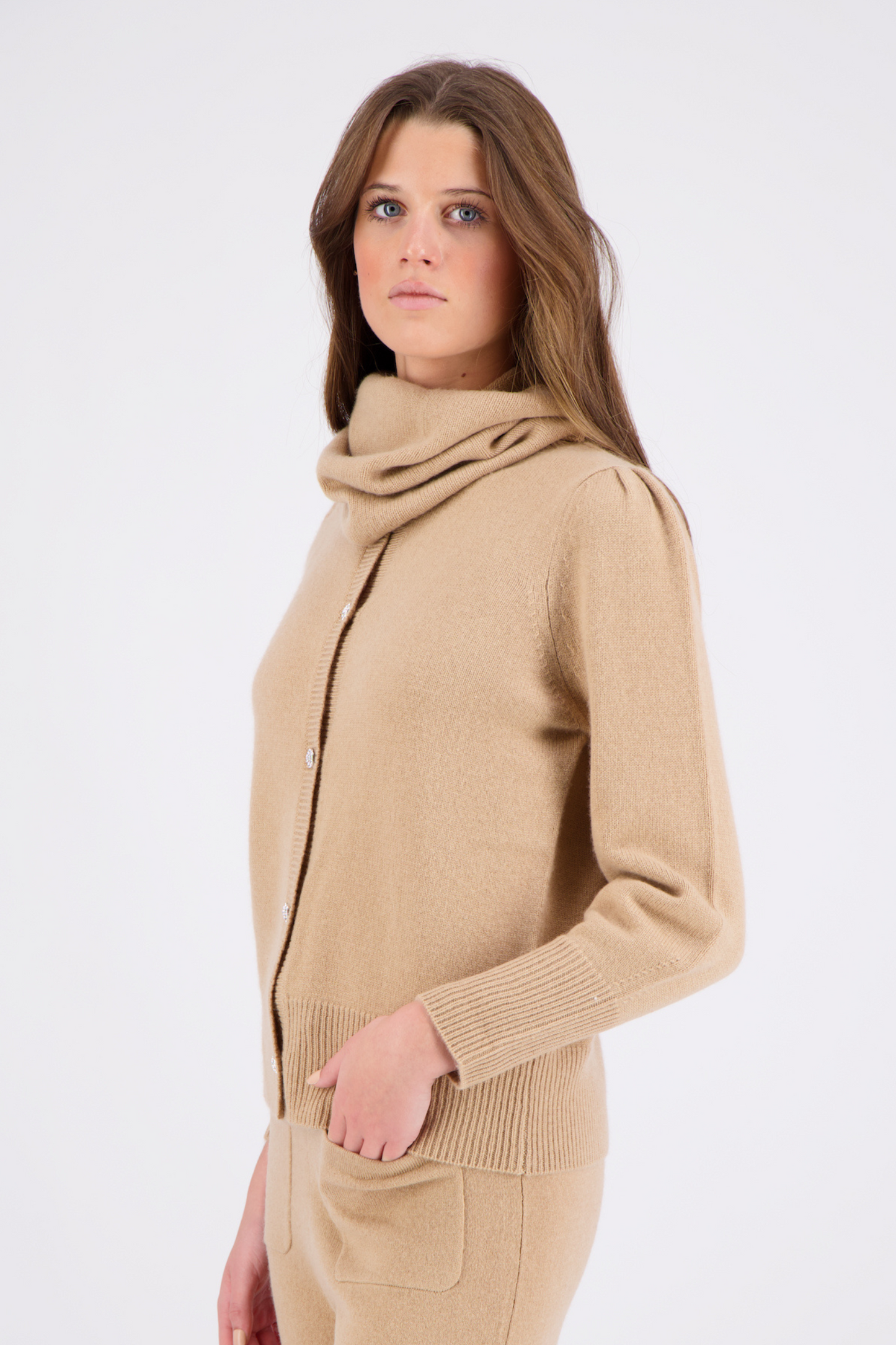 Ares cashmere cardigan - Honey