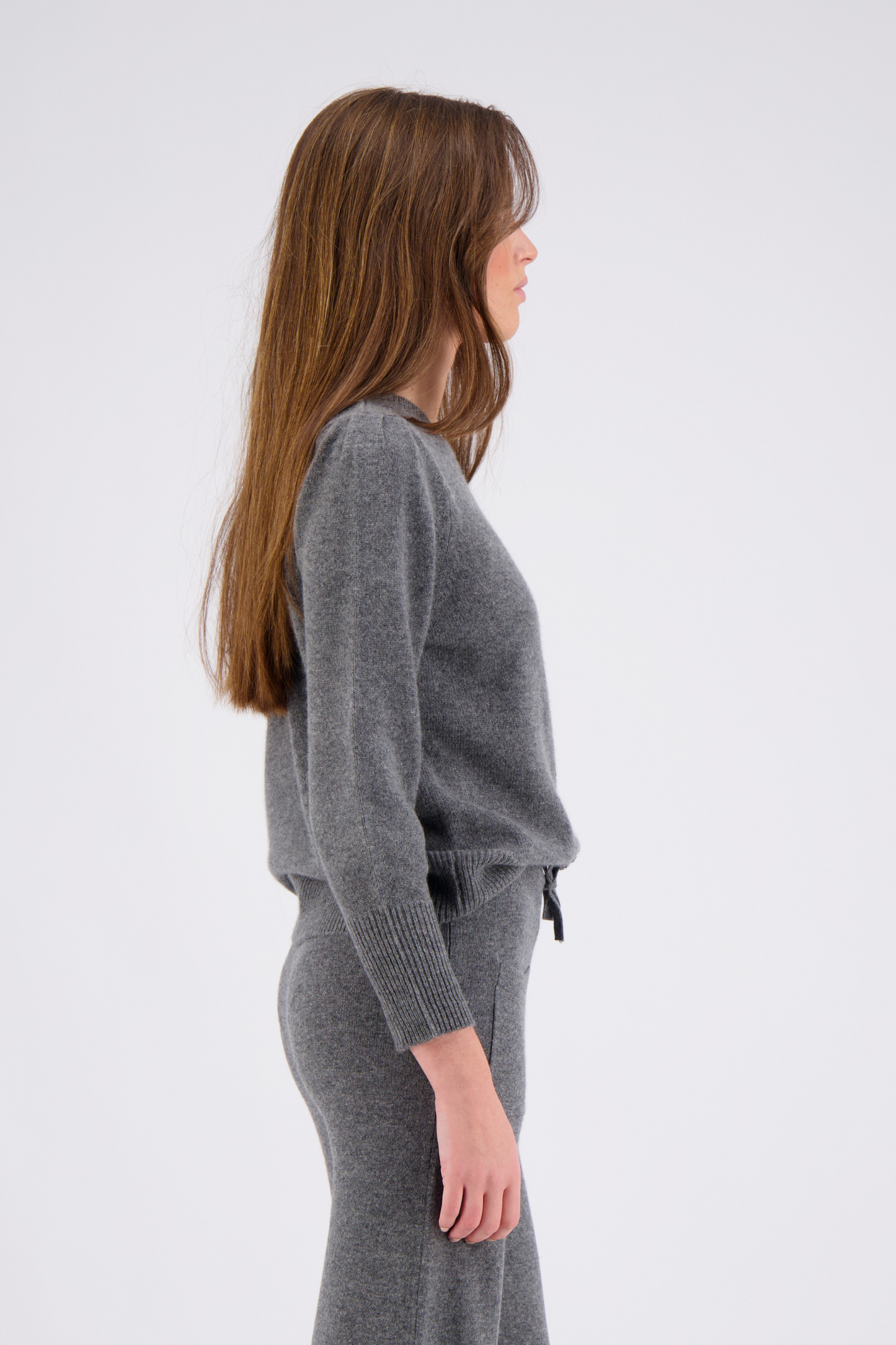 Ares Cashmere Cardigan - Dark Grey