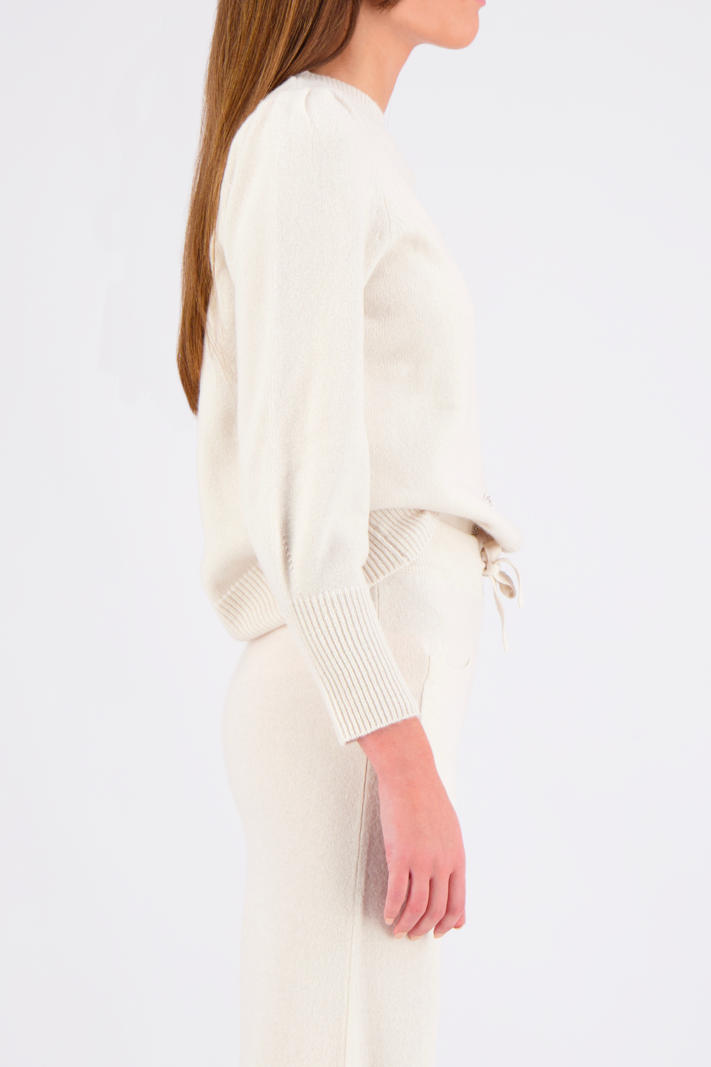 Ares Cashmere Cardigan - Off white