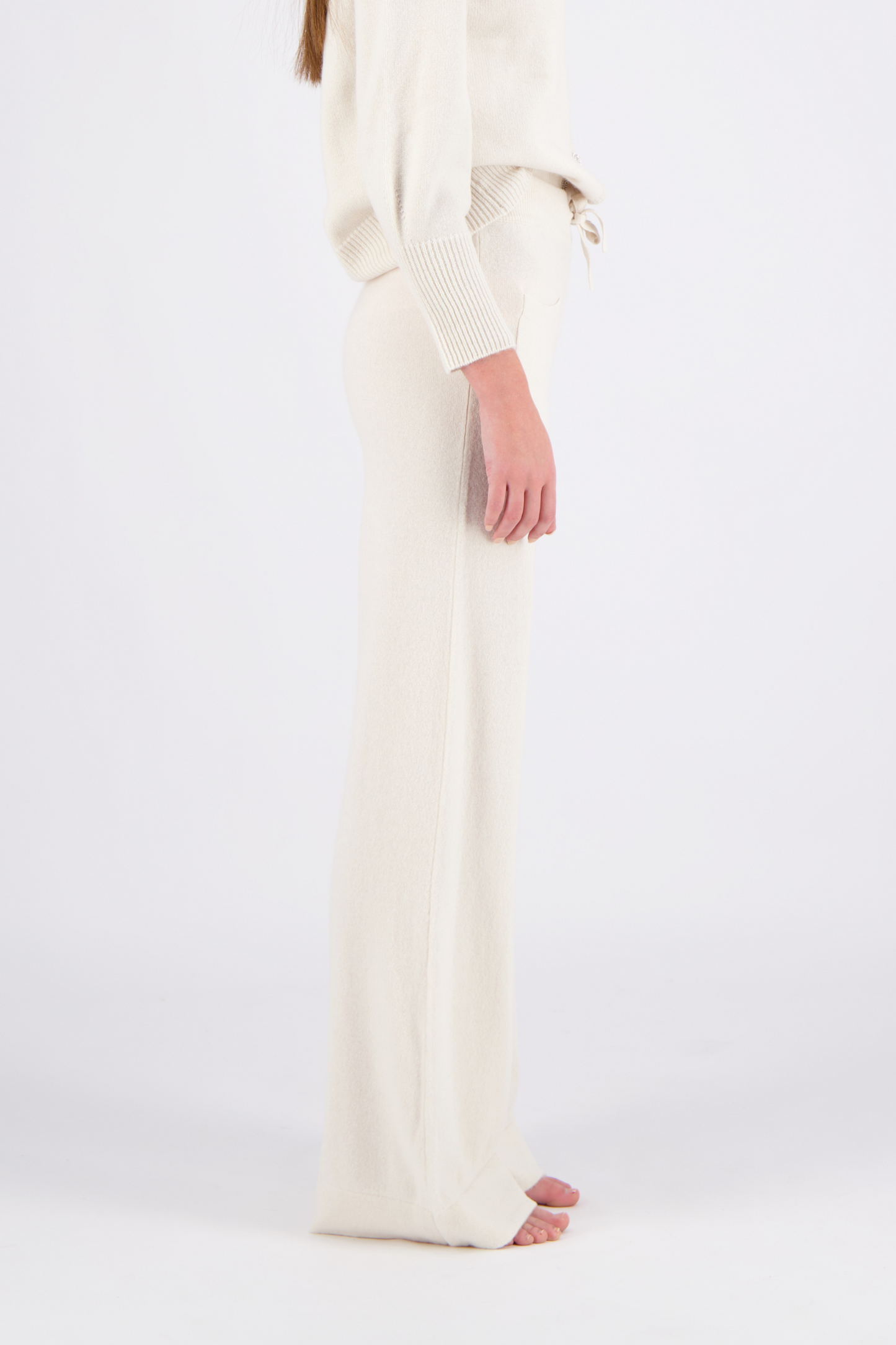 Cashmere flare pants - WOMAN - Off white