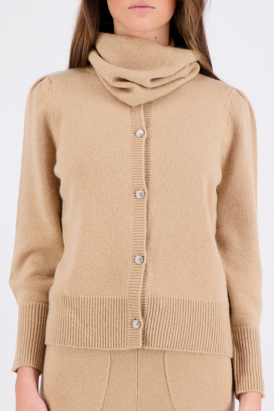 Ares cashmere cardigan - Honey