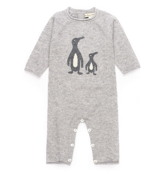 Penguin Jumpsuit - Grey