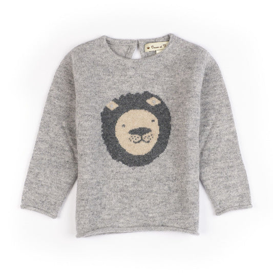 Lion pullover - Grey