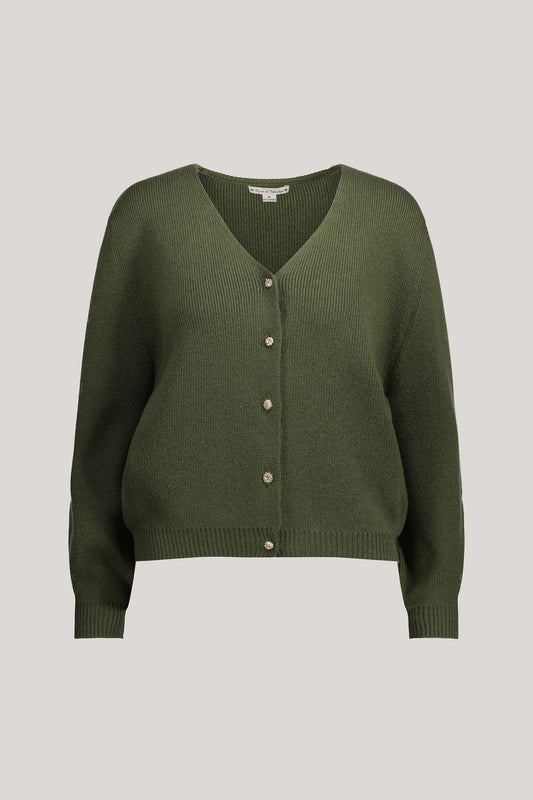 Aphrodite cashmere cardigan - WOMAN - Khaki