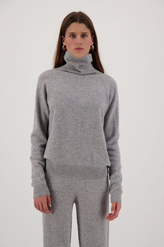 Pull à col roulé Eurydice - FEMME - Gris