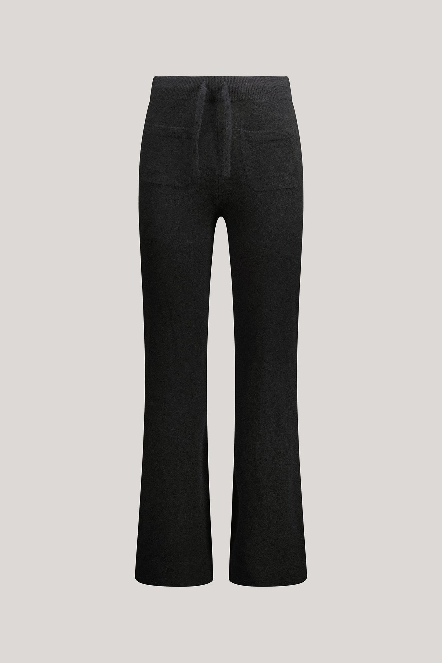 Pantalon flare en cachemire - FEMME - Noir