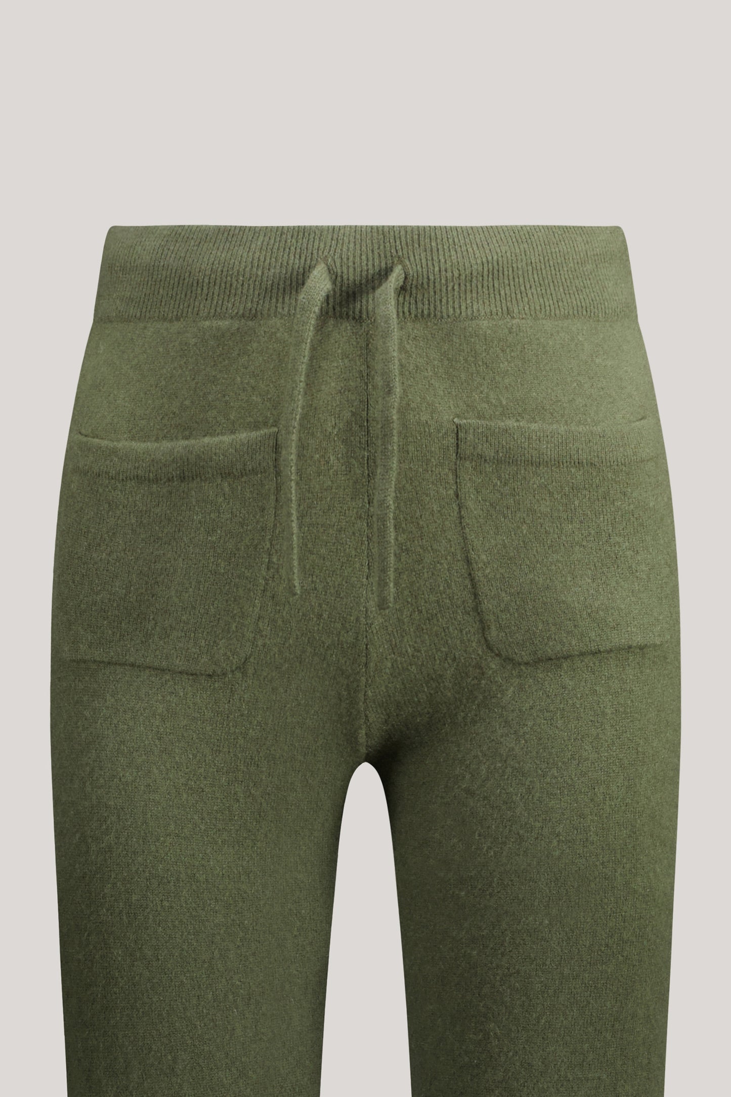 Flare-Hose aus Kaschmir - FRAU - Khaki