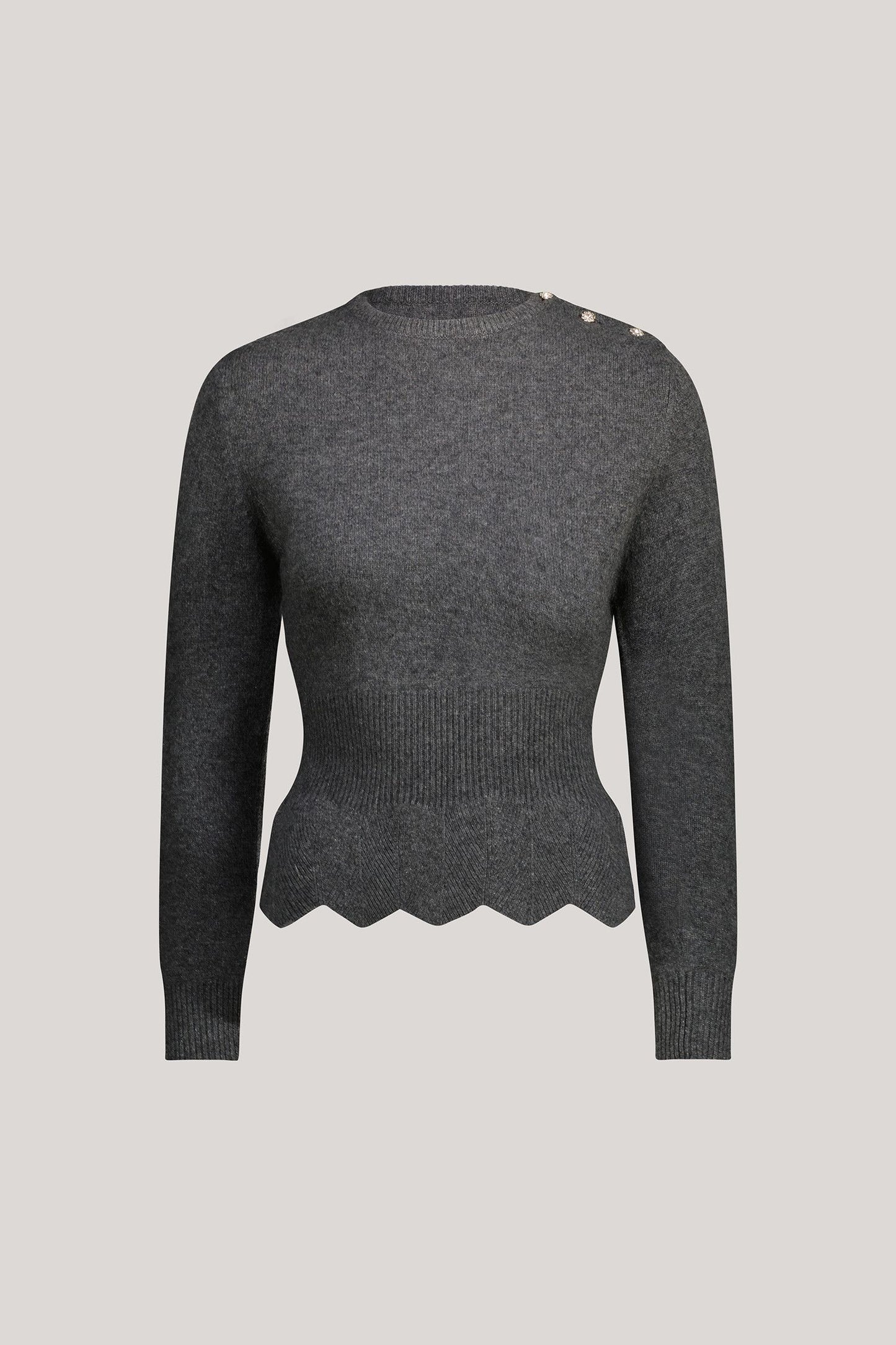 Pull en cachemire Orphée - FEMME - Gris foncé