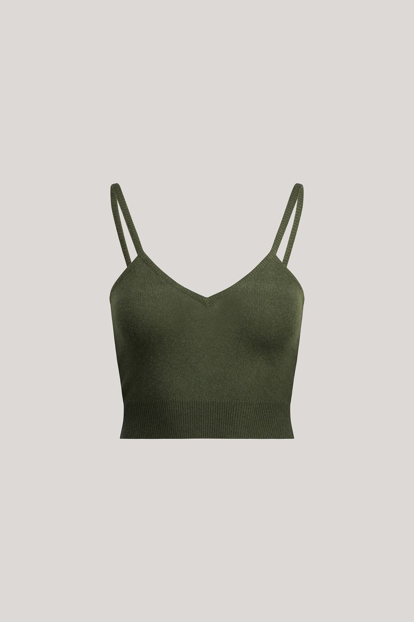 Neptune cashmere crop top - WOMAN - Khaki