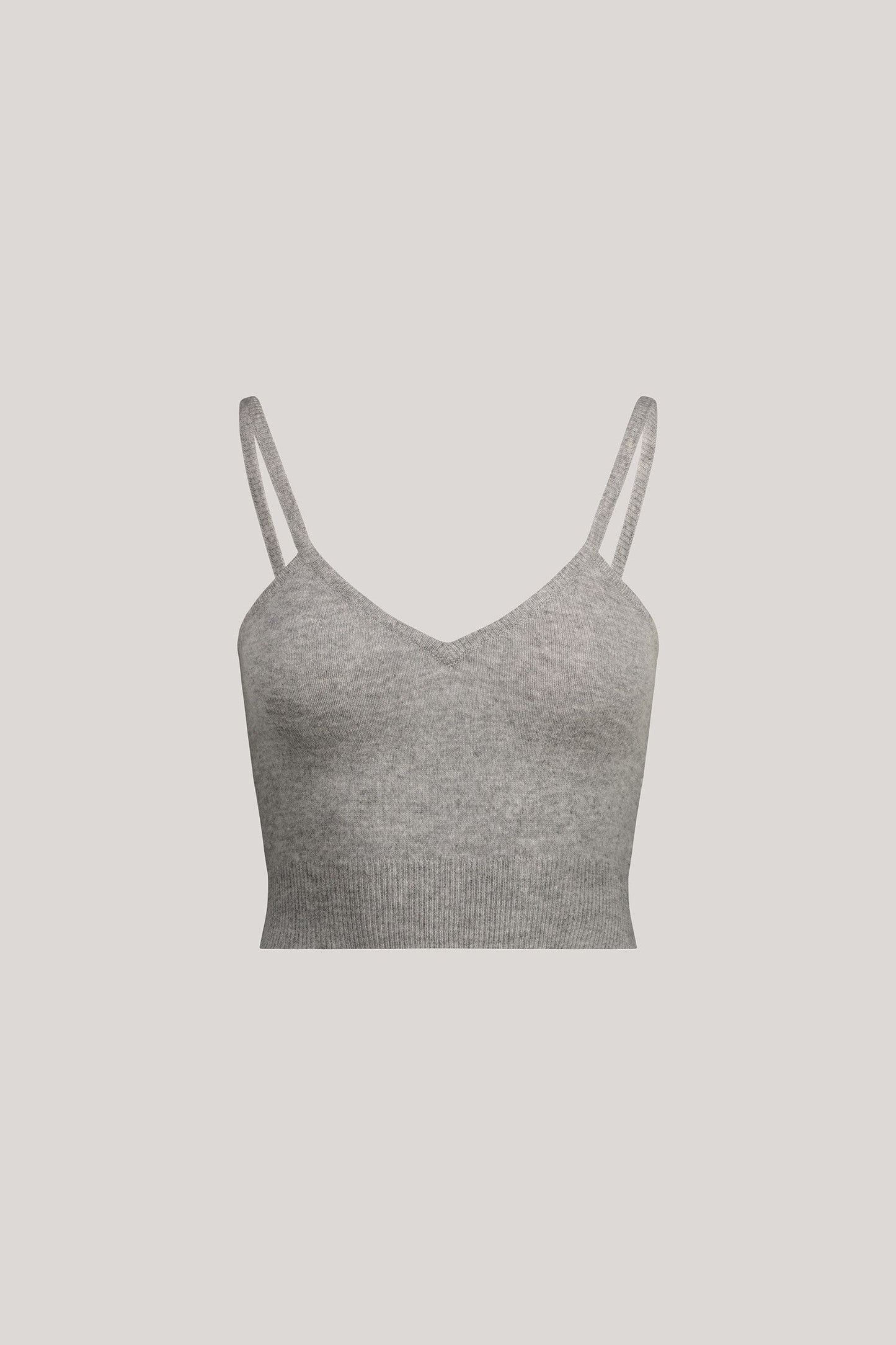 Neptune cashmere crop top - WOMAN - Grey