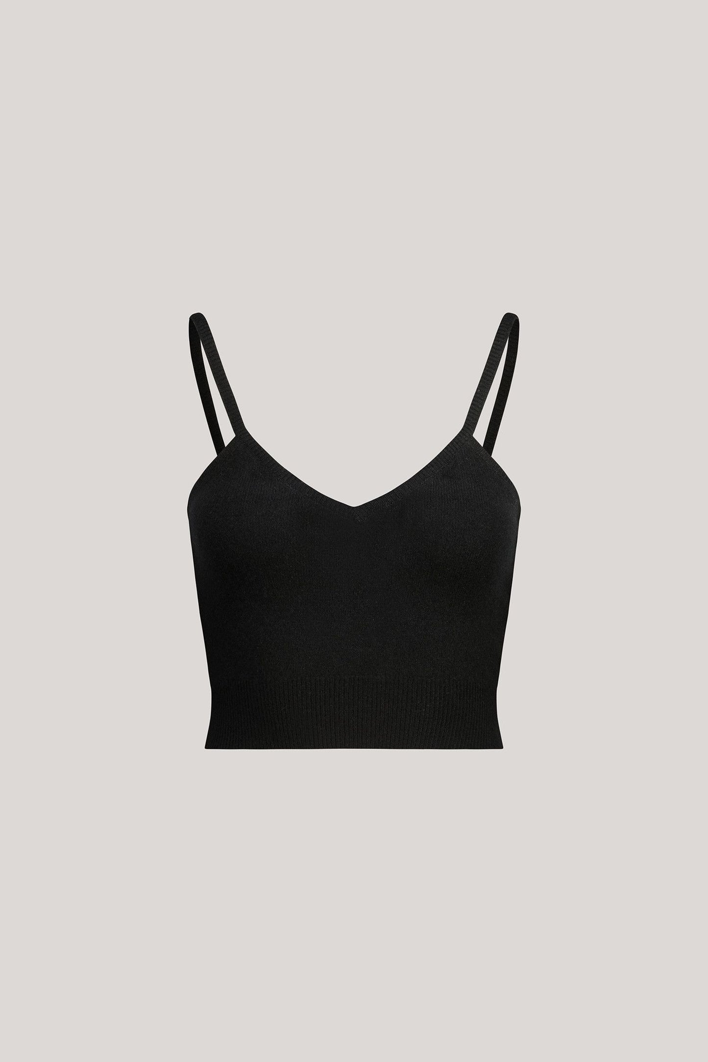 Neptune cashmere crop top - WOMAN - Black