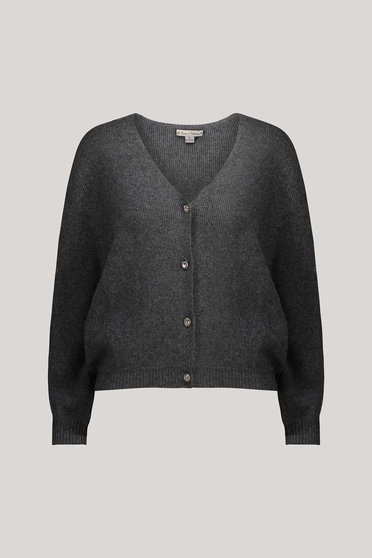 Aphrodite cashmere cardigan - WOMAN - Dark grey