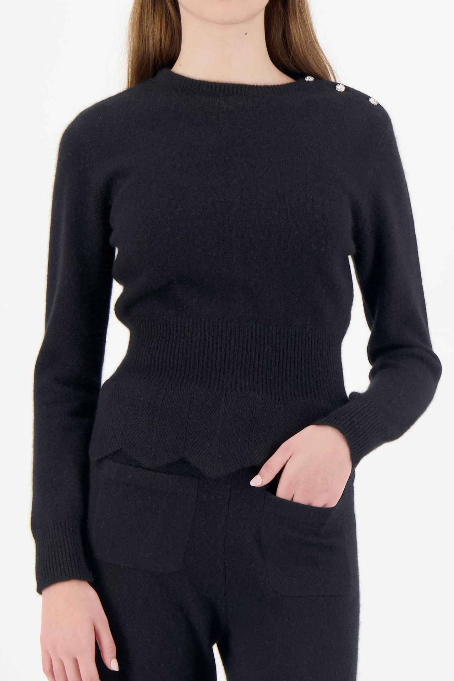 Pull en cachemire Orphée - FEMME - Noir