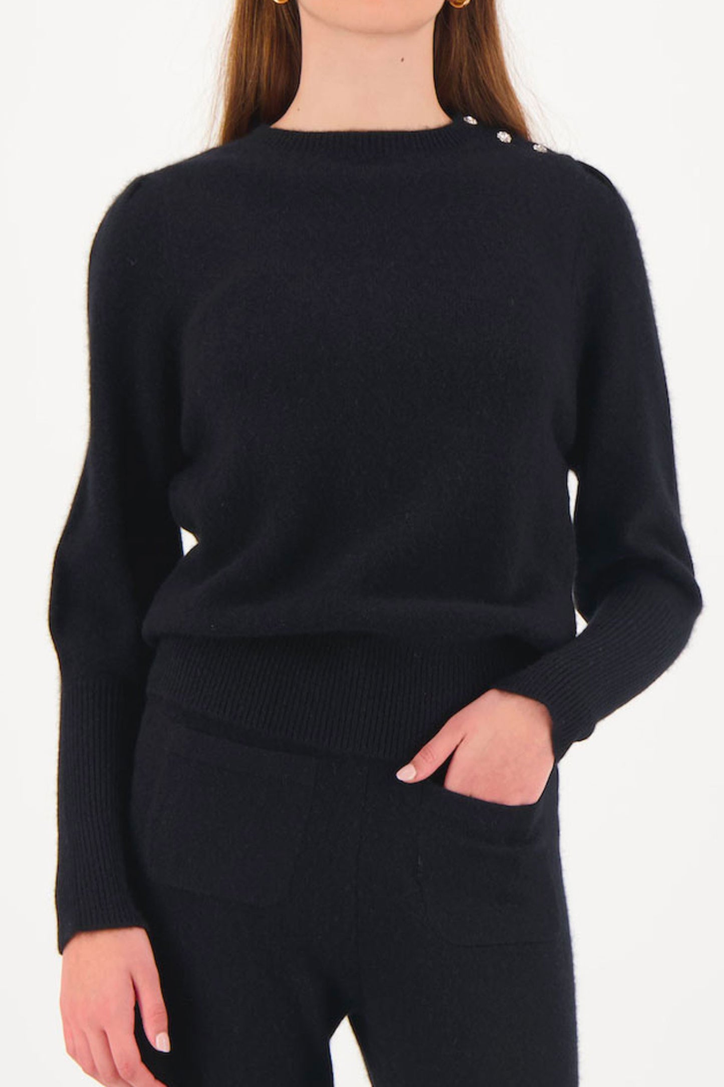 Pull en cachemire Ariane - FEMME - Noir