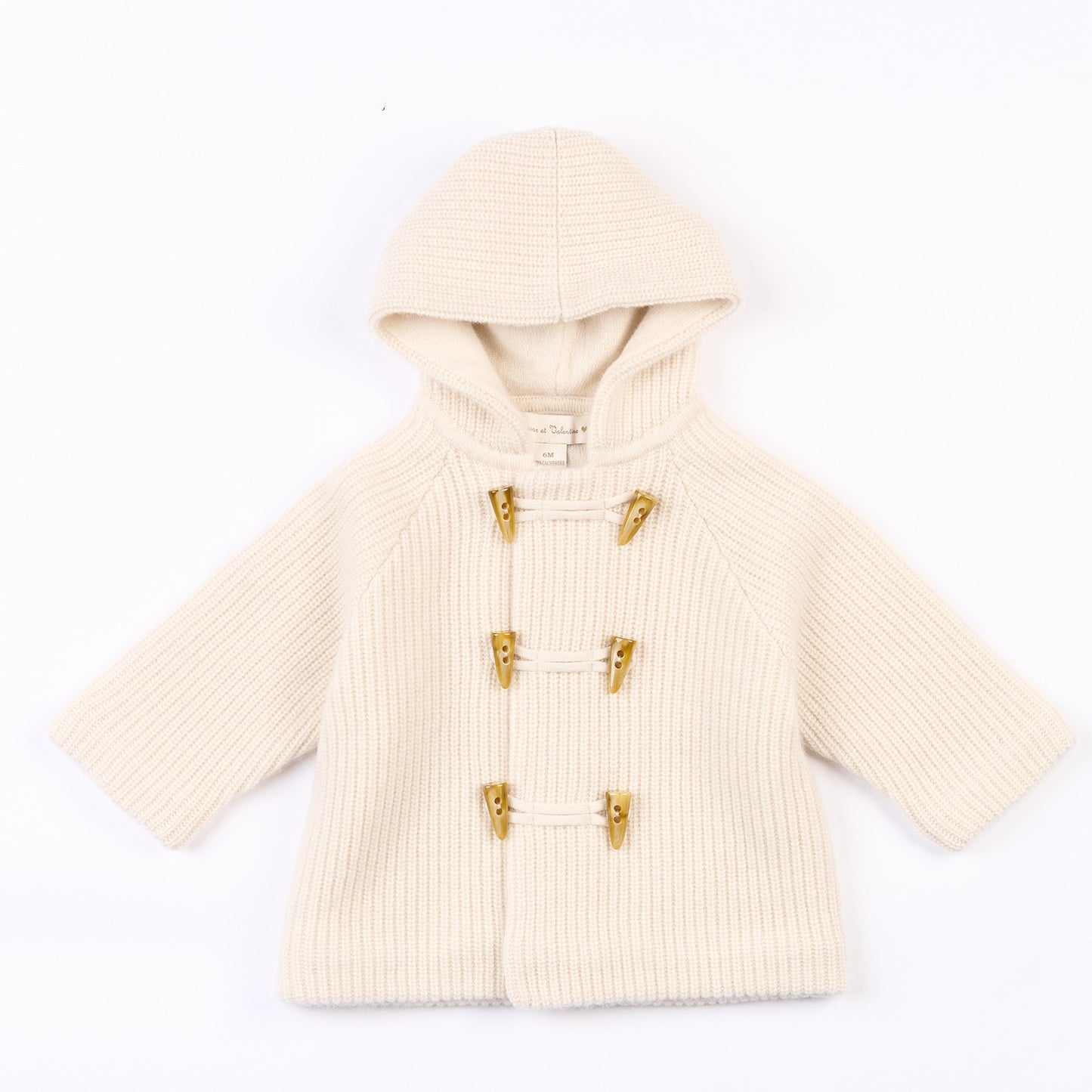 Manteau à capuche Basile - Ecru