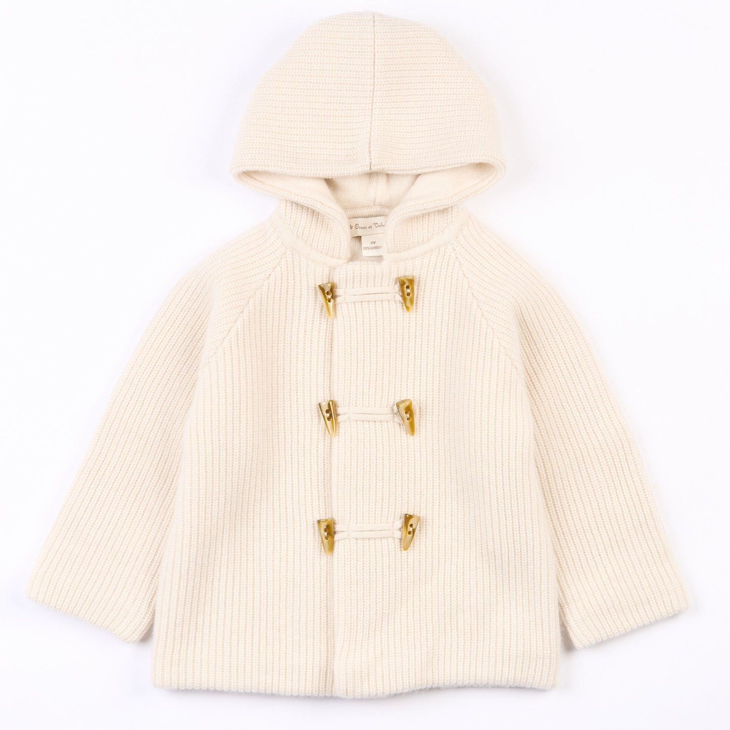 Manteau à capuche Basile - Ecru