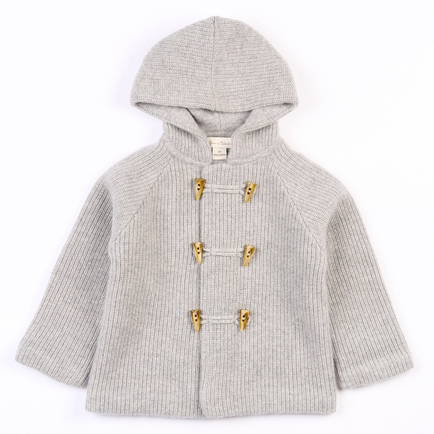 Basile thick hooded coat - Grey