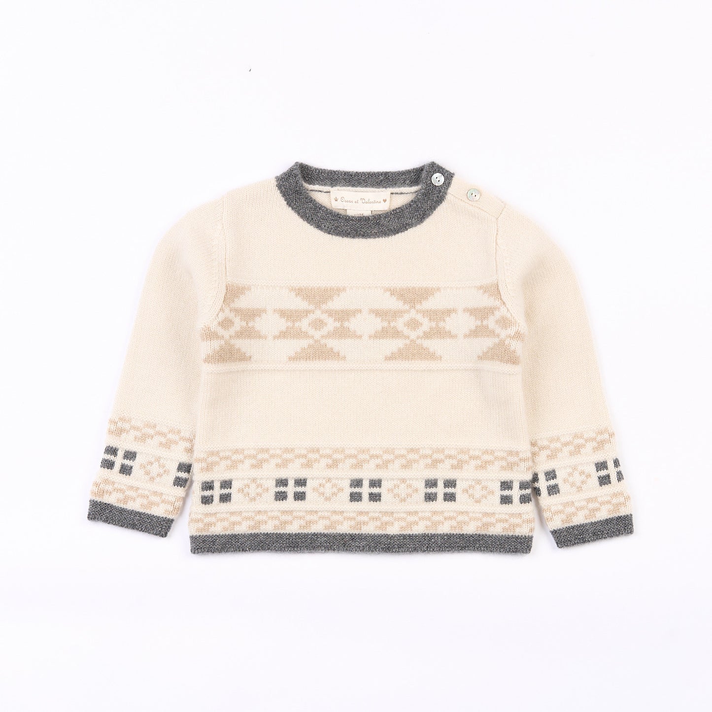 Clément jacquard pullover - Off white