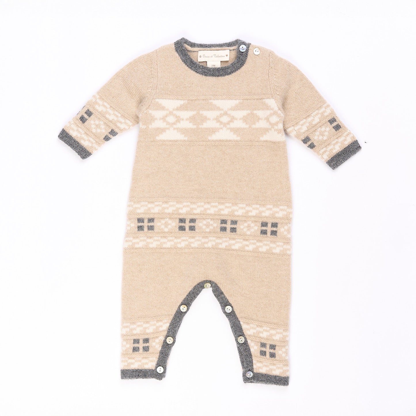 Combinaison jacquard Nathan - Beige