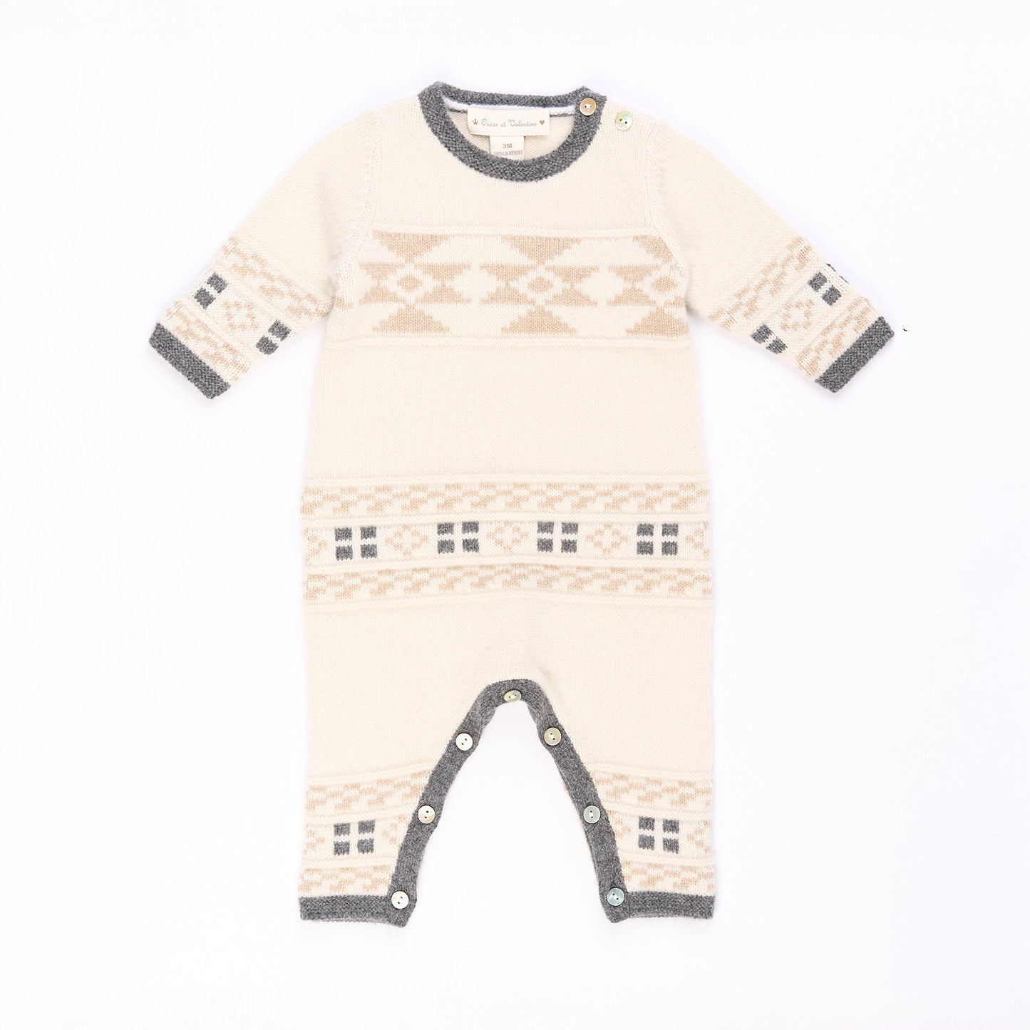 Nathan jacquard jumpsuit - Off white