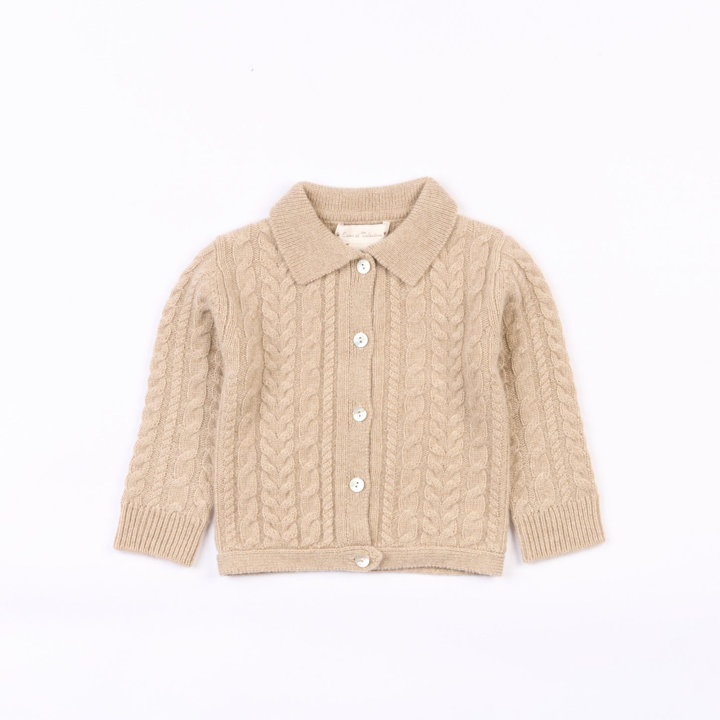 Zopfmusterjacke Malo - Beige