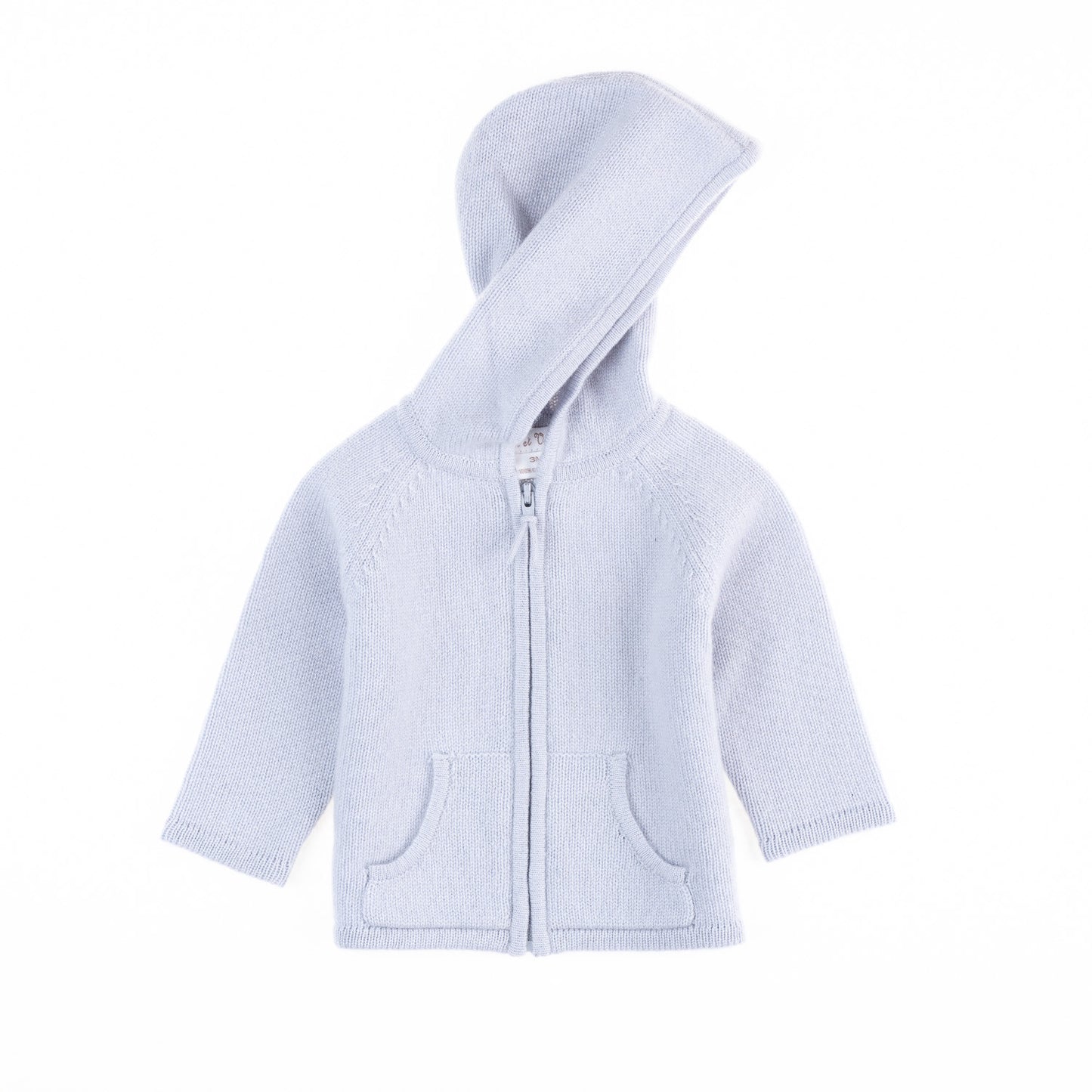 Gilet à capuche Félix - Bleu layette