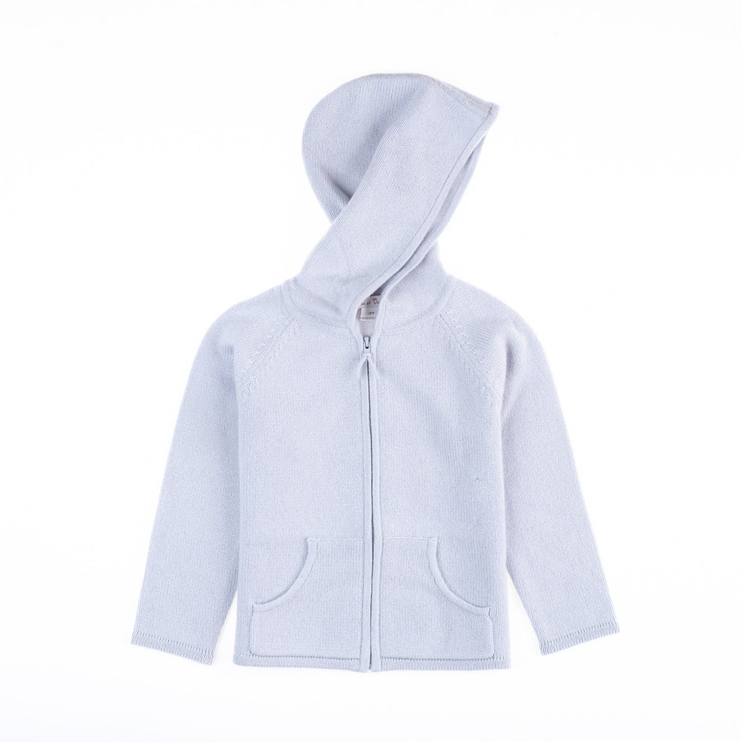 Gilet à capuche Félix - Bleu layette