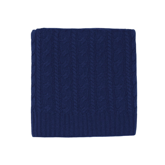 Twisted blanket Elliot - Navy