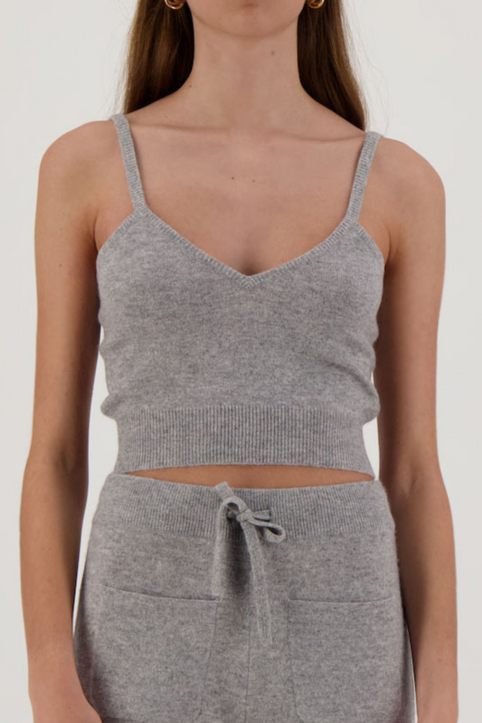 Neptune cashmere crop top - WOMAN - Grey